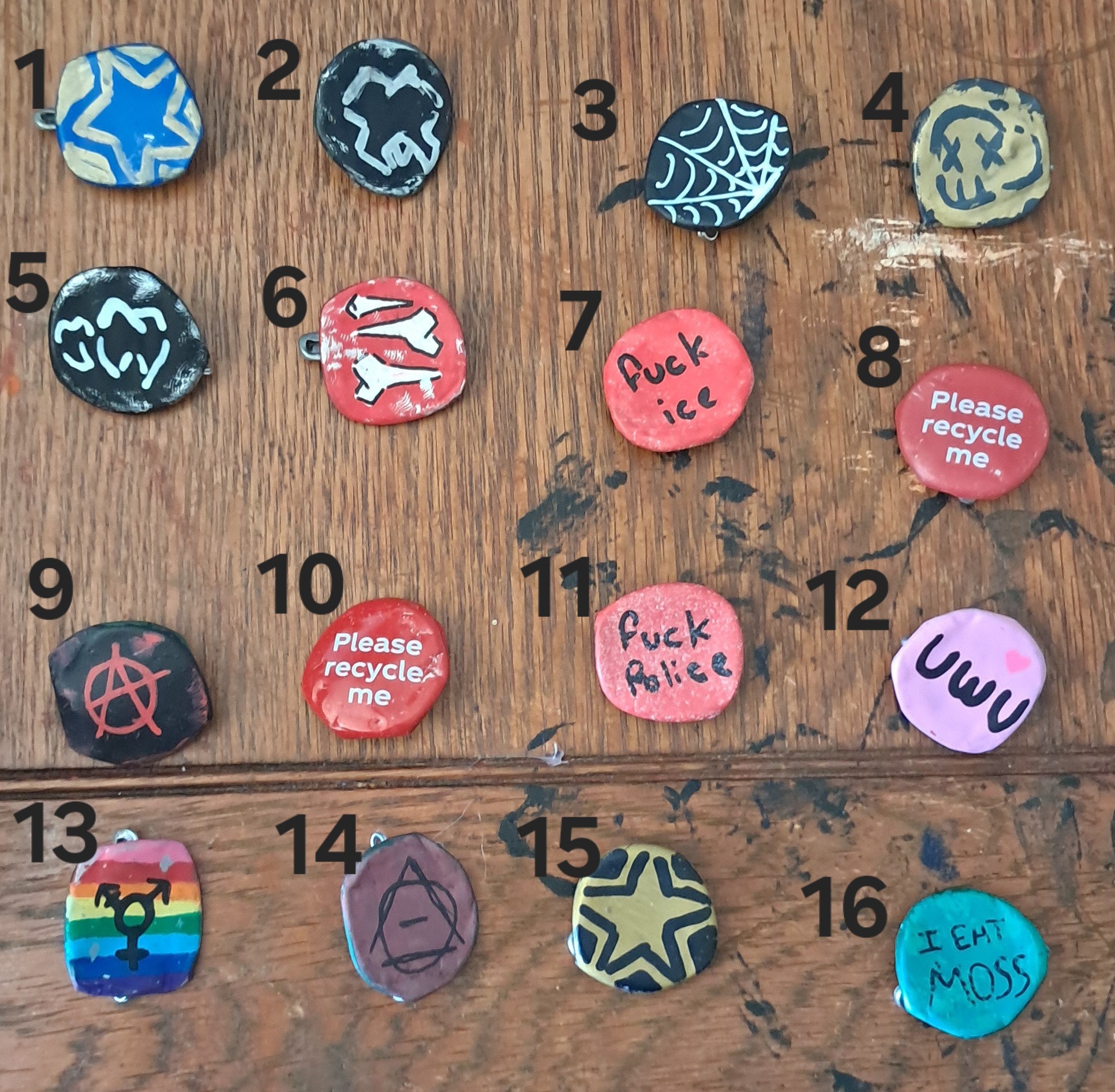 recycled pins