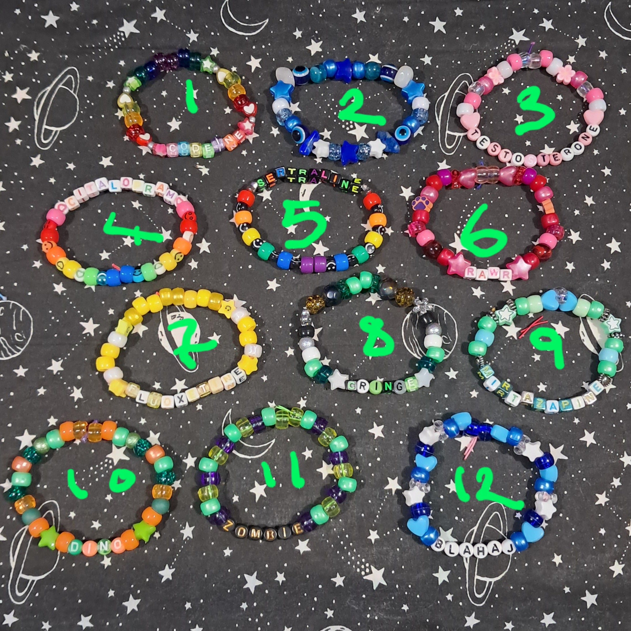 Plastic bracelets (17cm)
