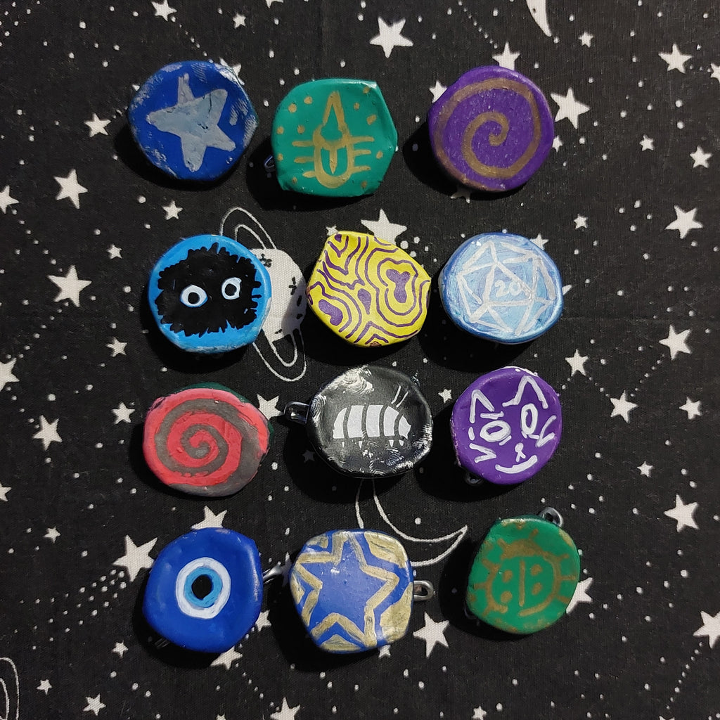 Whimsical bottlecap pins
