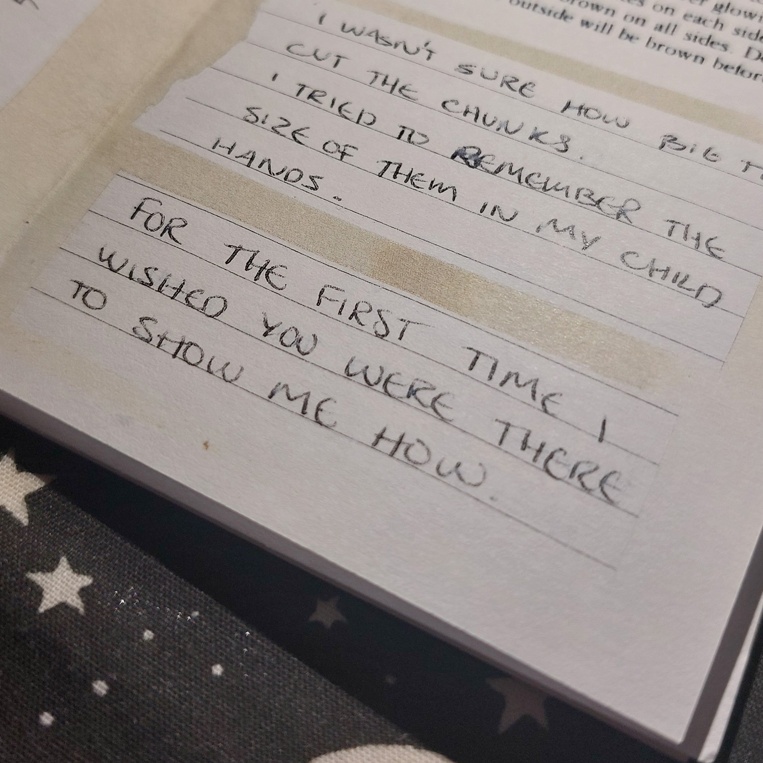 You were supposed to show me how (a recipe zine)