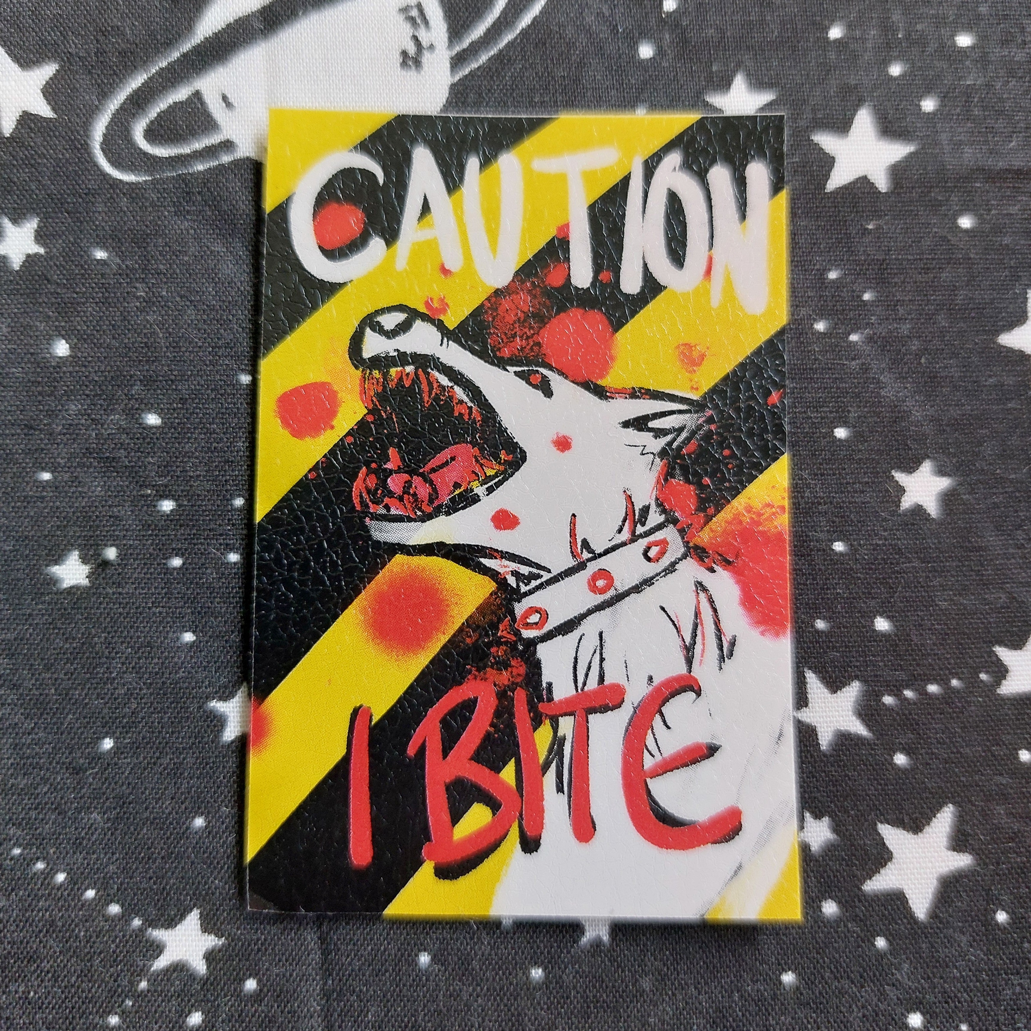 CAUTION I BITE (dog) sticker