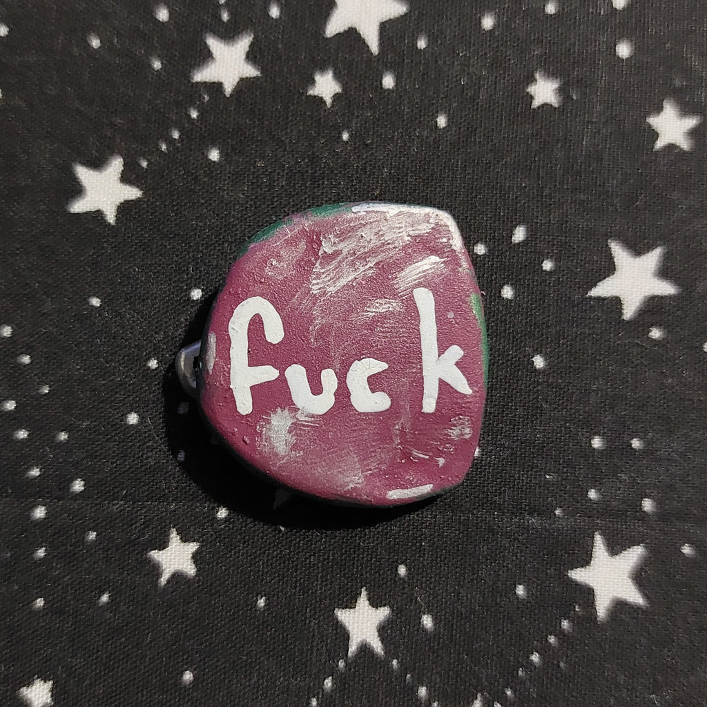 Rude bottle cap pins