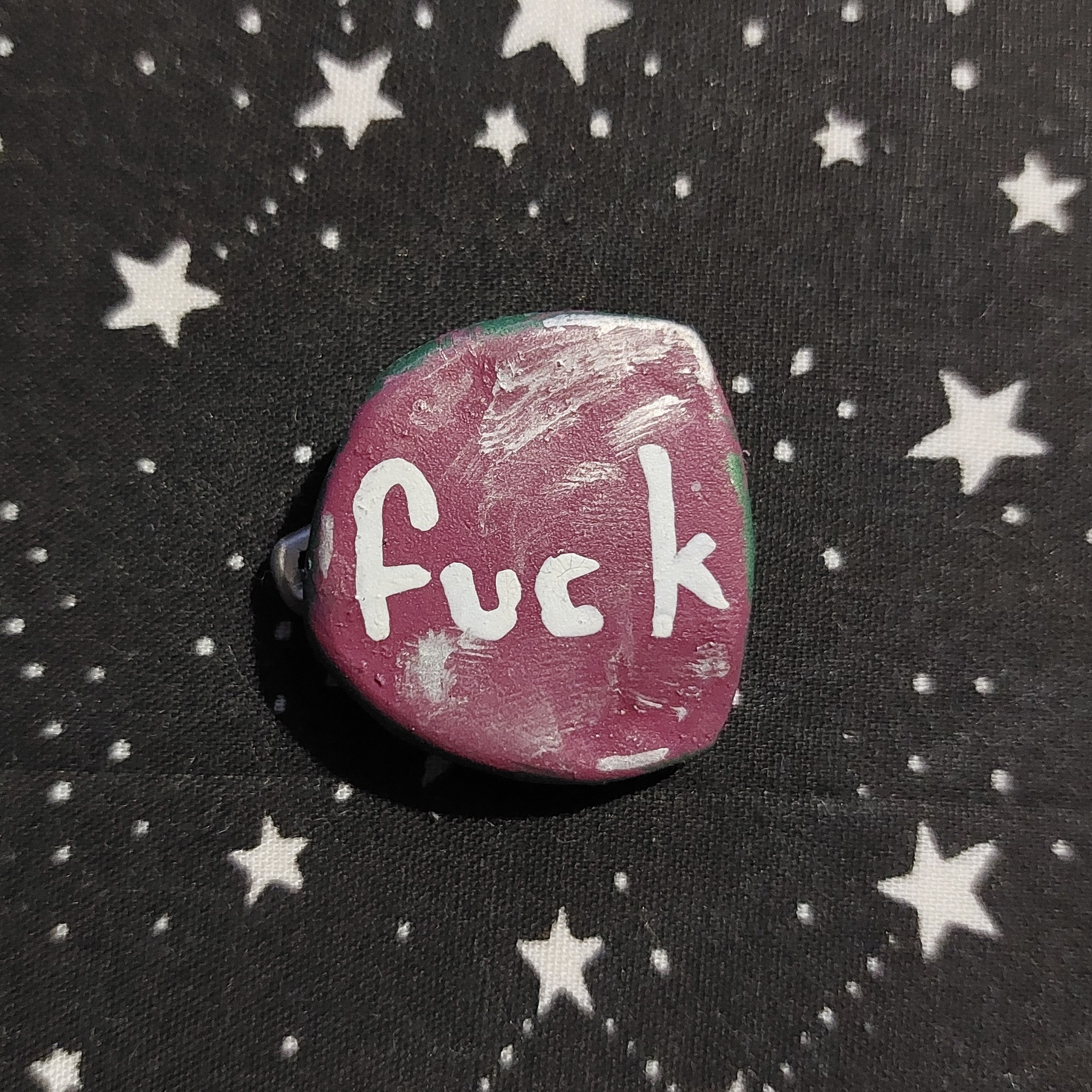 Rude bottle cap pins