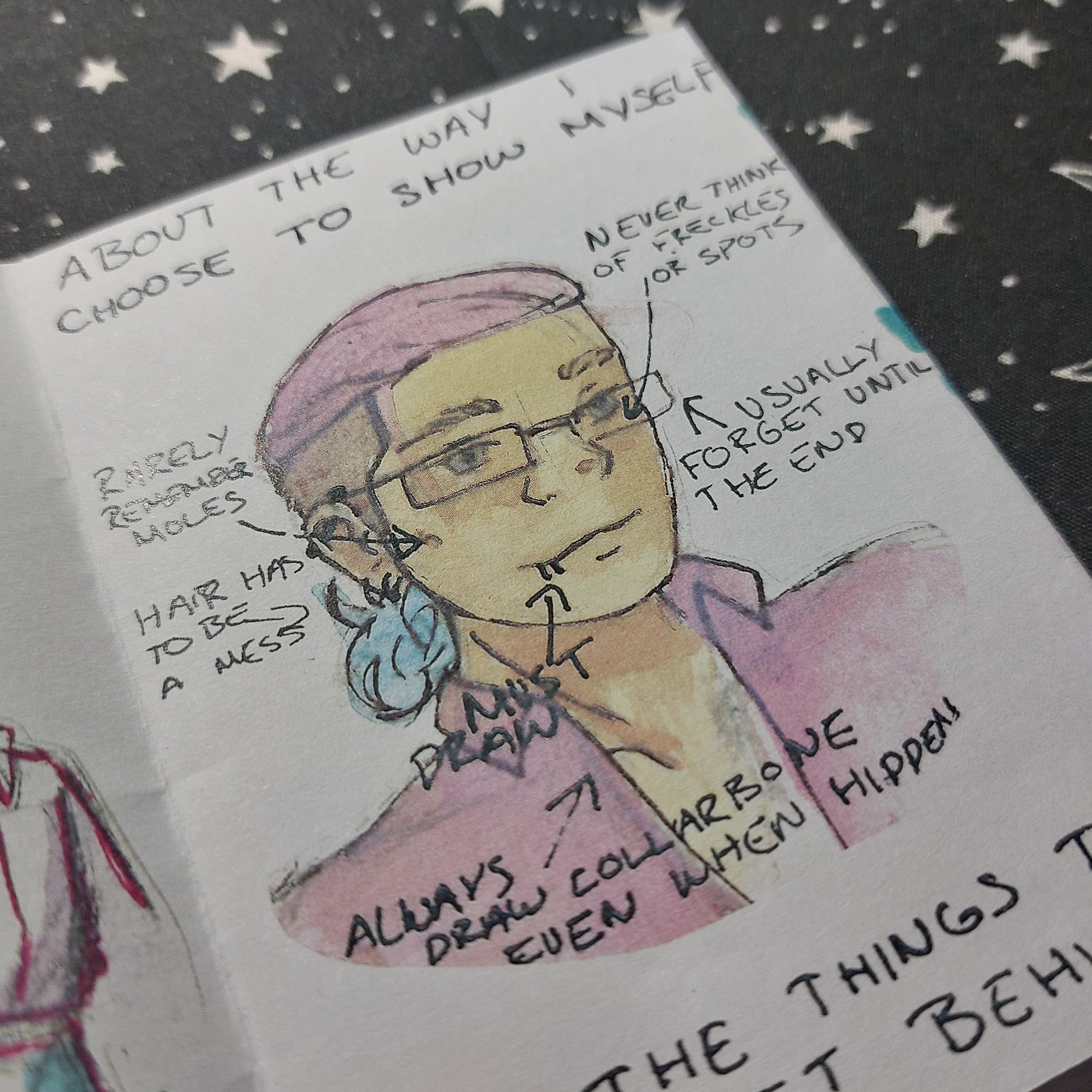 I like to draw myself